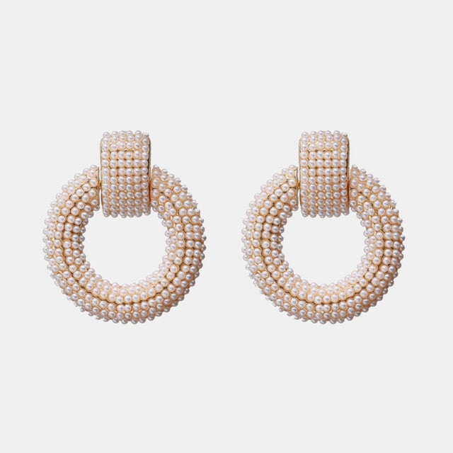 Ztech New Style Za  Resins Flower/Crystal/Beads Drop Earrings Women Long Big Statement Wholesale Factory Jewelry Ear Accessories