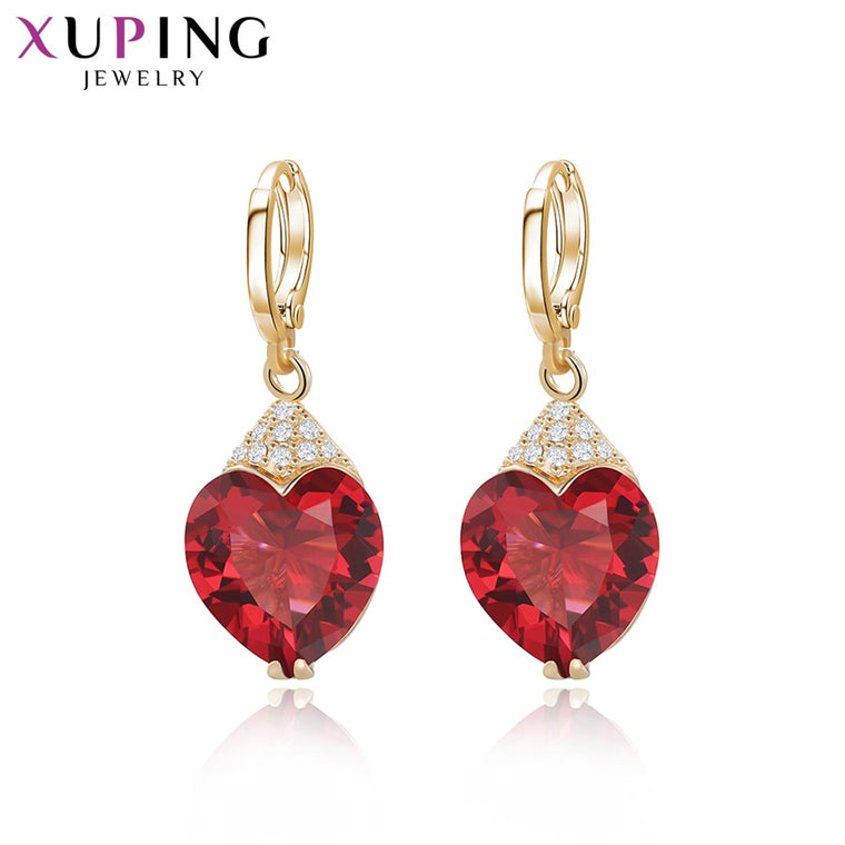 Xuping Fashion Luxury Earrings for Women Synthetic Cubic Zirconia Eardrops Jewelry Valentine's Day Gift S53-27656