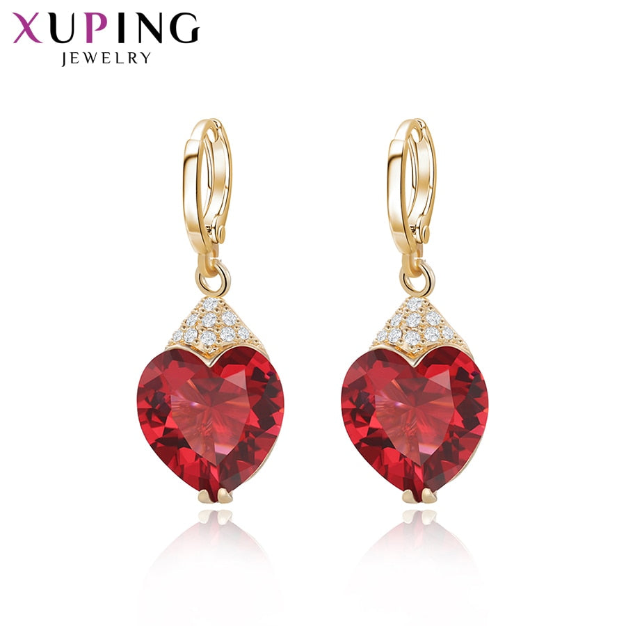 Xuping Fashion Luxury Earrings for Women Synthetic Cubic Zirconia Eardrops Jewelry Valentine's Day Gift S53-27656
