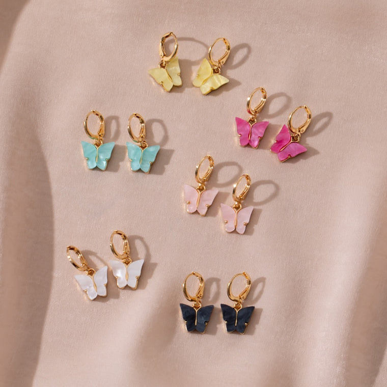Cute Butterfly Earrings for Women Street Style Drop Earrings Korean Fashion Dangle Earrings Jewelry Gifts Oorbellen