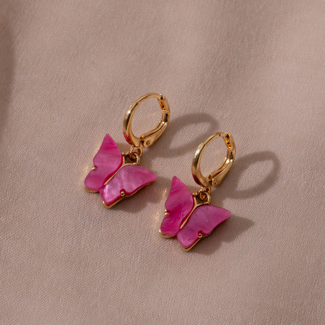 Cute Butterfly Earrings for Women Street Style Drop Earrings Korean Fashion Dangle Earrings Jewelry Gifts Oorbellen