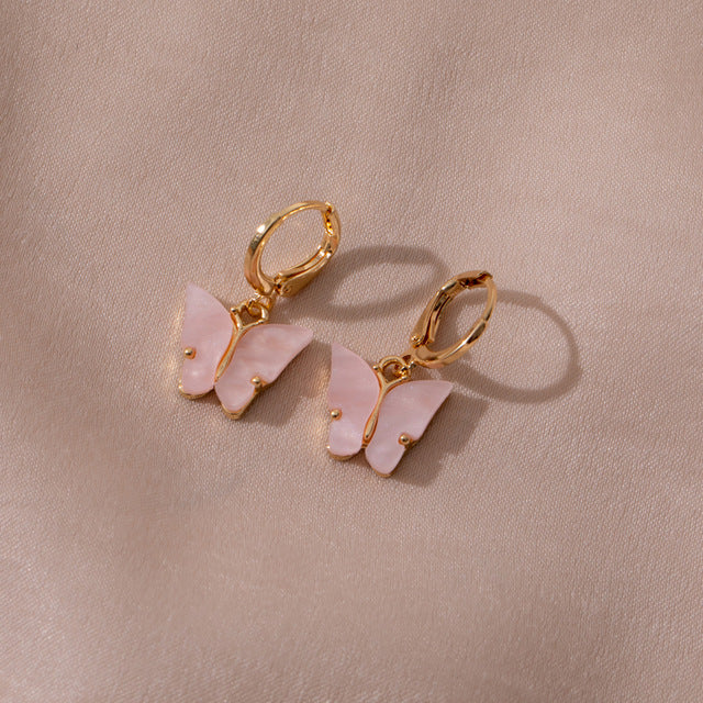Cute Butterfly Earrings for Women Street Style Drop Earrings Korean Fashion Dangle Earrings Jewelry Gifts Oorbellen