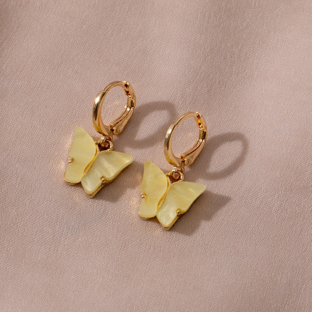 Cute Butterfly Earrings for Women Street Style Drop Earrings Korean Fashion Dangle Earrings Jewelry Gifts Oorbellen