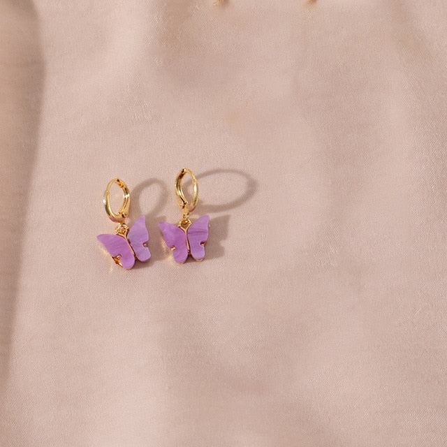Cute Butterfly Earrings for Women Street Style Drop Earrings Korean Fashion Dangle Earrings Jewelry Gifts Oorbellen