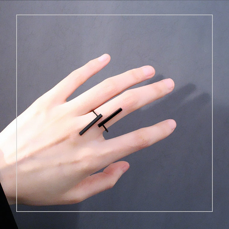 Timlee R001  Free shipping  New Originality Simple Geometry Opening Finger Rings,Personality Jewelry Wholesale