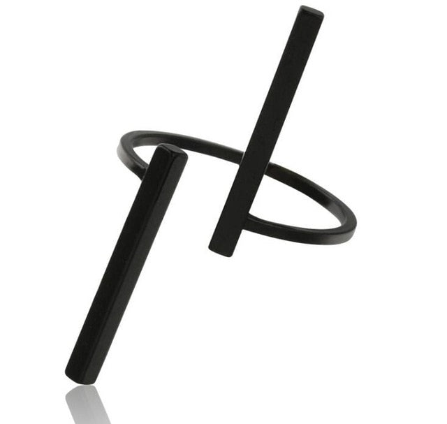 Timlee R001  Free shipping  New Originality Simple Geometry Opening Finger Rings,Personality Jewelry Wholesale