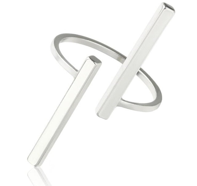 Timlee R001  Free shipping  New Originality Simple Geometry Opening Finger Rings,Personality Jewelry Wholesale