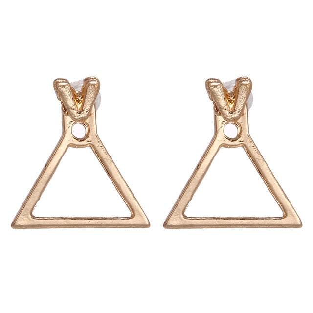 2019 nuevos pendientes de mujer de Color Metal Simple encanto hueco geométrico colgante pendientes adecuado para el regalo de amante de la joyería de invierno