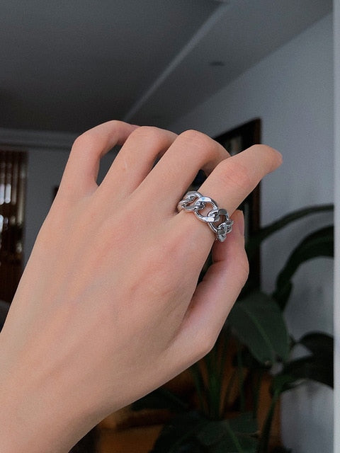 AOMU 1PC 2020 Fashion Golden Metal Rings for Women Geometric Cross Twist Minimalist Ring Party Jewelry Gifts