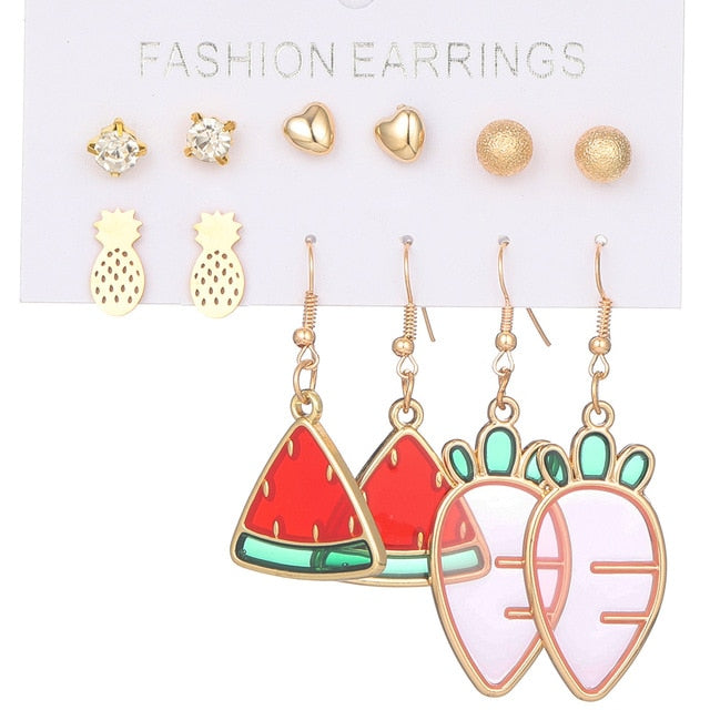 Multiple Boho Ethnic Dangle Drop Earrings for Women Female Fashion 2019 Women's Earrings Sets Ornament Charm Jewelry Accessories