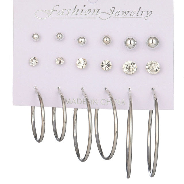 Multiple Boho Ethnic Dangle Drop Earrings for Women Female Fashion 2019 Women's Earrings Sets Ornament Charm Jewelry Accessories