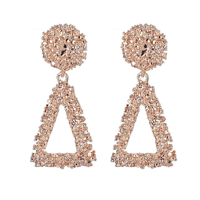 ALIUTOM Fashion Statement Earrings Big Metal Geometric Pendant Earrings For Women Hanging Dangle Earrings Drop Earing Bohemian