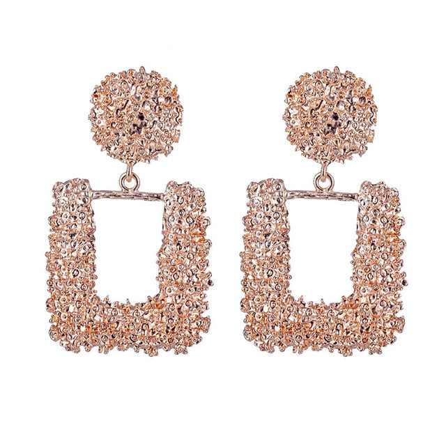 ALIUTOM Fashion Statement Earrings Big Metal Geometric Pendant Earrings For Women Hanging Dangle Earrings Drop Earing Bohemian