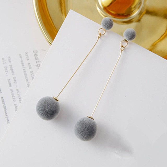 Pendientes coreanos de Circulo de diamantes de imitación geométrico asimétrico de pendiente largo a la moda nuevos pendientes de acrílico para mujer regalo fiesta boda