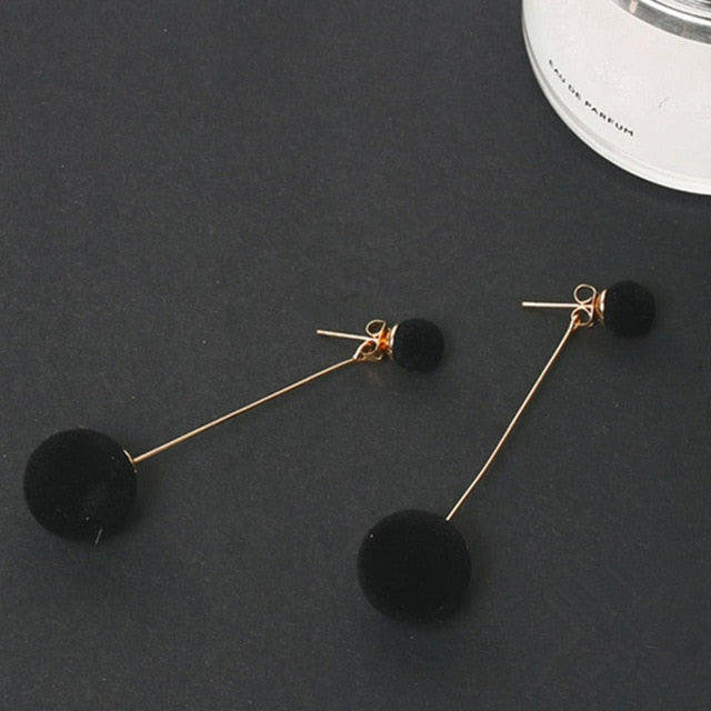 Pendientes coreanos de Circulo de diamantes de imitación geométrico asimétrico de pendiente largo a la moda nuevos pendientes de acrílico para mujer regalo fiesta boda